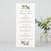  Silhouette Spring Floral Wedding Menu (Staand voorkant)