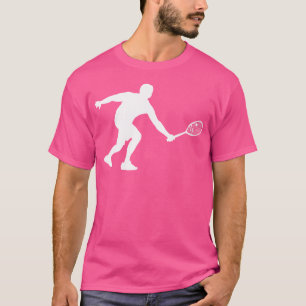 Silhouette Squash Speler Bal Racket Racket Tennis T-shirt