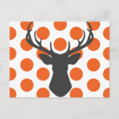 Silhouette Stag Head Briefkaart (Voorkant)