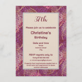 Silhouette Stencil Abstract Art Birthday Kaart (Voorkant)