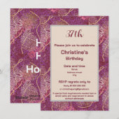 Silhouette Stencil Abstract Art Birthday Kaart (Voorkant / Achterkant)