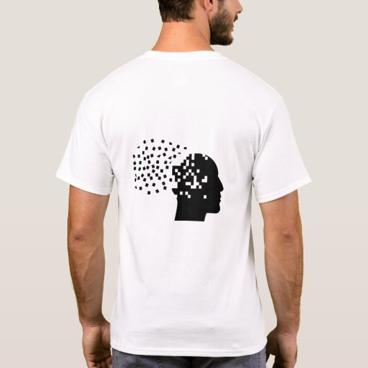 Silhouette Stress Head en Quote T-shirt (Achterkant)