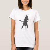 Silhouette-strijder - Kies achtergrondkleur T-shirt (Voorkant)