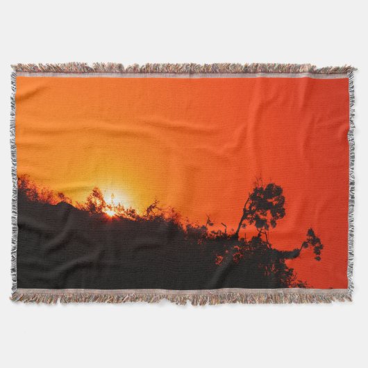 Silhouette Sunset Deken (Voorkant)