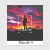 Silhouette Sunset Sticker (Vel)