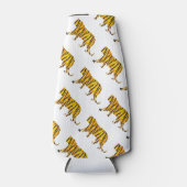 Silhouette Tiger Black en Sinaasappel Flesjeskoeler (Voorkant)