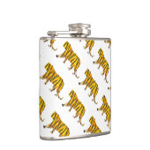 Silhouette Tiger Black en Sinaasappel Heupfles (Rechts)