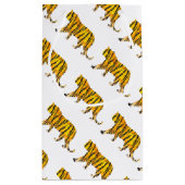 Silhouette Tiger Black en Sinaasappel Klein Cadeauzakje (Achterkant)