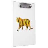Silhouette Tiger Black en Sinaasappel Klembord (Rechts)