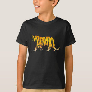 Silhouette Tiger Black en Sinaasappel T-shirt