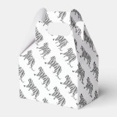 Silhouette Tiger Black en White Bedankdoosjes (Achterkant)