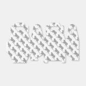 Silhouette Tiger Black en White Bedankdoosjes (Uitgevouwen)