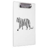 Silhouette Tiger Black en White Klembord (Rechts)