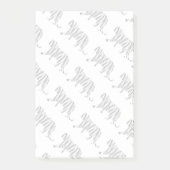 Silhouette Tiger Black en White Post-it® Notes (Voorkant)