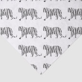 Silhouette Tiger Black en White Tissuepapier (Detail)