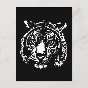 Silhouette Tiger Briefkaart