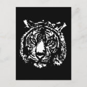 Silhouette Tiger Briefkaart (Voorkant)