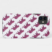 Silhouette Tiger roze en zwart Case-Mate iPhone Case (Achterkant (horizontaal))