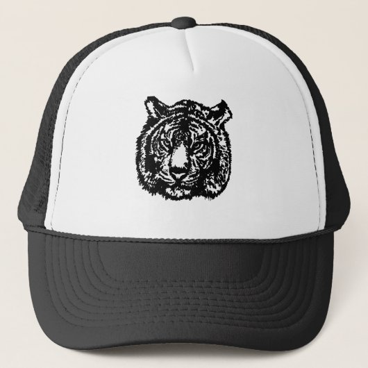 Silhouette Tiger Trucker Pet (Voorkant)