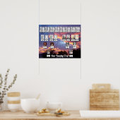 Silhouette Trees Sunset Photo Family Trees Poster (Keuken)