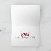 Silhouette Trekkers en Boerderij ~ Paar in LIEFDE Kaart (Binnen)