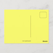 Silhouette trombone-speler, mondrian style art briefkaart (Achterkant)
