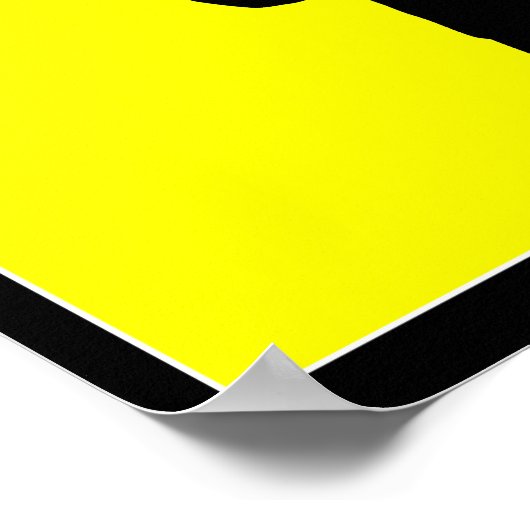 Silhouette trombone-speler, mondrian style art poster (Hoek)