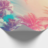 Silhouette tropical palm tree with sun light on su cadeaupapier (Hoek)