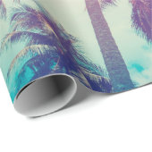 Silhouette tropical palm tree with sun light on su cadeaupapier (Rol Hoek)