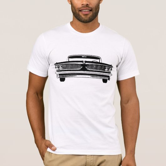Silhouette van 1959 Pontiac Bonneville T-shirt (Voorkant)