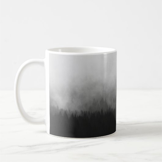SILHOUETTE VAN BOMEN MET FOGS KOFFIEMOK (Links)
