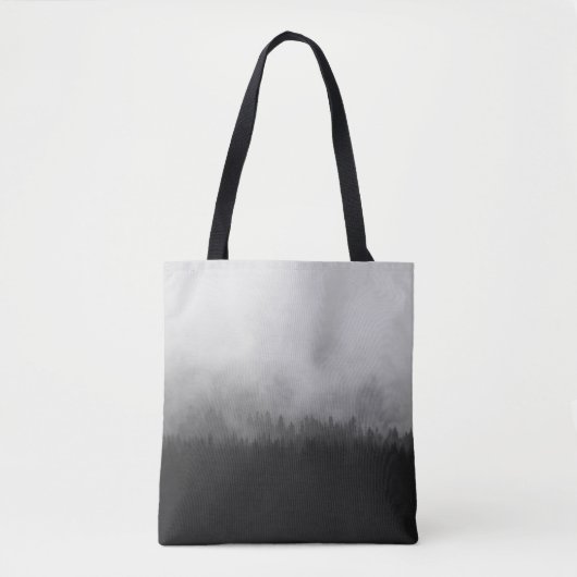 SILHOUETTE VAN BOMEN MET FOGS TOTE BAG (Voorkant)