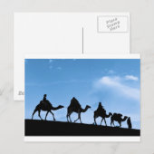 Silhouette van Camel Caravan Briefkaart (Voorkant / Achterkant)
