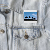 Silhouette van Camel Caravan Vierkante Button 5,1 Cm (In situ)
