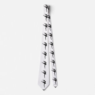 Silhouette van de ballerina stropdas