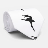 Silhouette van de ballerina stropdas (Opgerold)