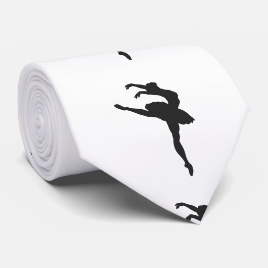 Silhouette van de ballerina stropdas (Opgerold)