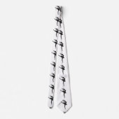 Silhouette van de ballerina stropdas (Achterkant)