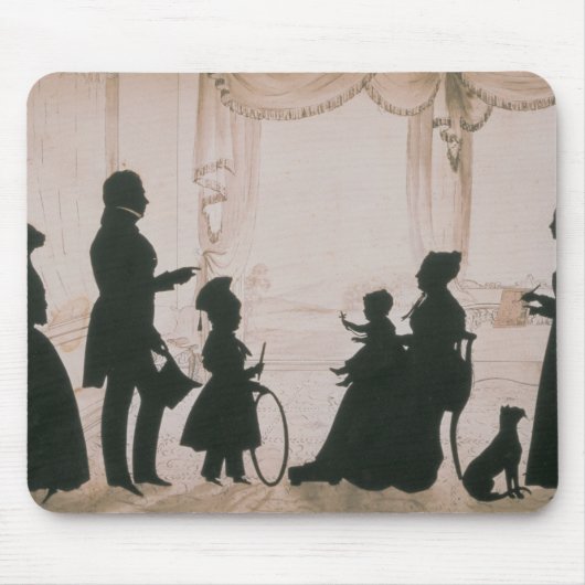 Silhouette van de Camsie Familie van Muismat (Voorkant)