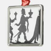 Silhouette van de Drie Kings Metalen Ornament (Links)