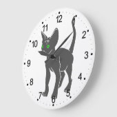 Silhouette van de Egyptische kat - Kies achterkleu Grote Klok (Hoek)