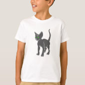 Silhouette van de Egyptische kat - Kies achterkleu T-shirt (Voorkant)