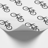 Silhouette van de fiets cadeaupapier (Hoek)
