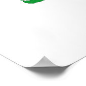 silhouette van de vlag van senegal country poster (Hoek)