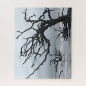 Silhouette van dode boom op het eiland Jekyll Legpuzzel (Verticaal)
