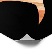 Silhouette van een Afrikaanse vrouw Poster (Hoek)