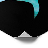 Silhouette van een Afrikaanse vrouw Poster (Hoek)