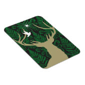 Silhouette van een hert, een duif en een ster tege magneet (Rechterzijde)