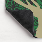 Silhouette van een hert, een duif en een ster tege muismat (Hoek)