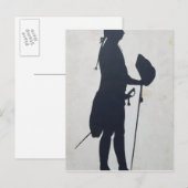 Silhouette van een Man Briefkaart (Voorkant / Achterkant)